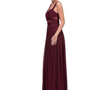 Burgundy long dress